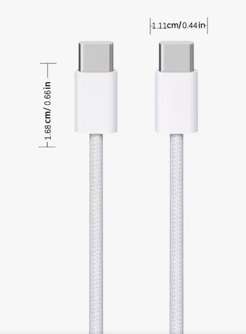 iPhone 17e/17/17 Pro Max Charger, 3-Pack 60W Super Fast Charging Dual Port USB C Wall Charger Block Adapter with 6FT USB C to C Cable Power Cord for iPhone 17/17 Pro Max/Air/16/15 Pro Max/Plus, iPad with no head